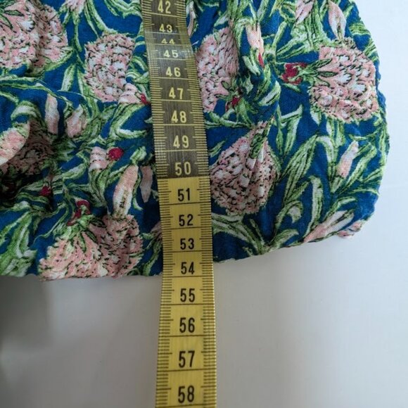 (XL) Max Studio Tie Front Blouse Floral - Picture 9 of 9